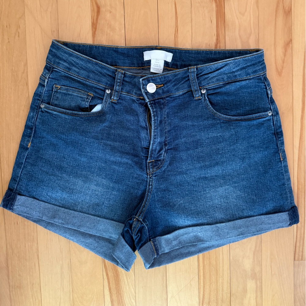 H&M Blue Stretch Jeans Versatile Casual Wear